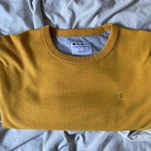 Yellow champion crew sweater